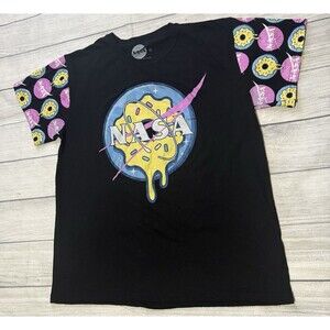 NASA Donut Space Graphic T Shirt Colorful Design Size XL